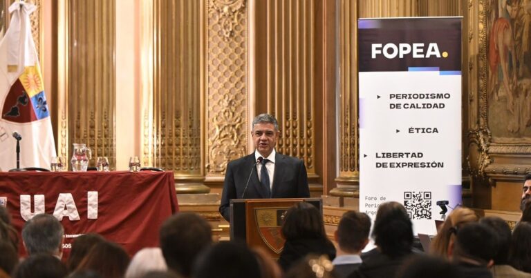 Jorge Macri en FOPEA: Estamos siendo testigos de un hostigamiento constante hacia el periodismo