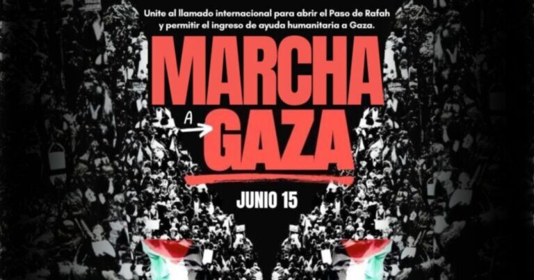 Marcha a Gaza. No al bloqueo a la ayuda humanitaria