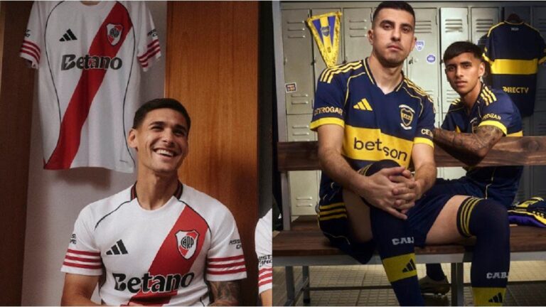 Presentaron las nuevas camisetas de River y Boca para el Mundial de Clubes