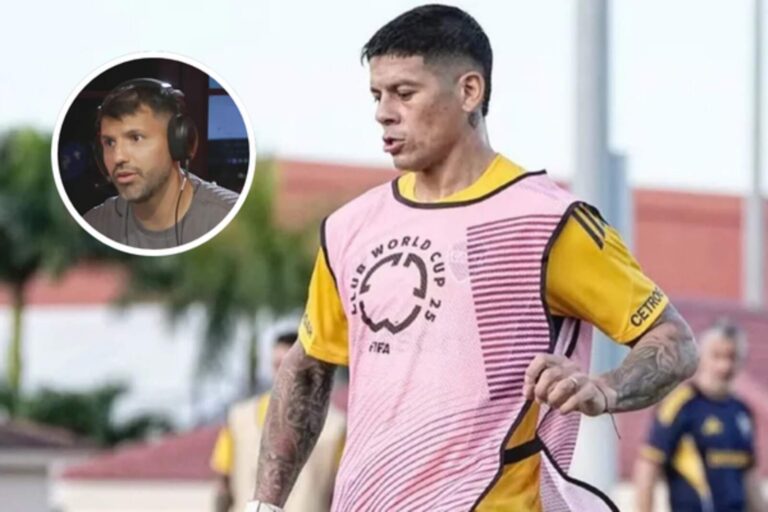 El Kun Agüero defendió a Marcos Rojo y apuntó contra Boca