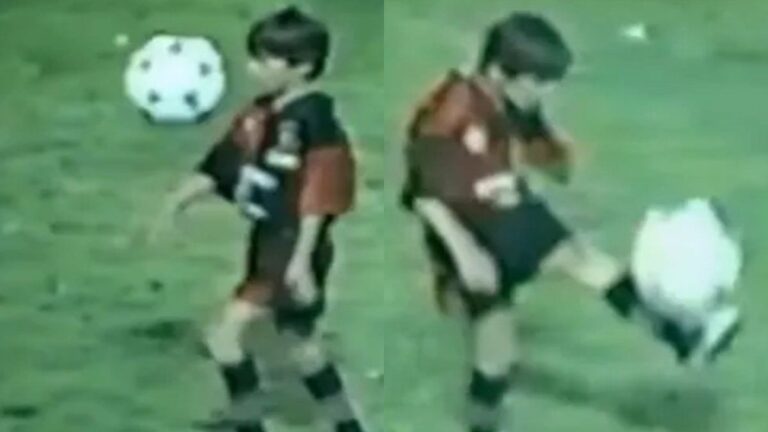 Apareció un video inédito de Lionel Messi de niño haciendo jueguitos en la cancha de Newell’s
