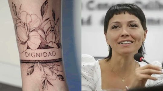 Mayra Mendoza se tatuó una tobillera de flores en apoyo a Cristina Kirchner: «Un signo de dignidad»