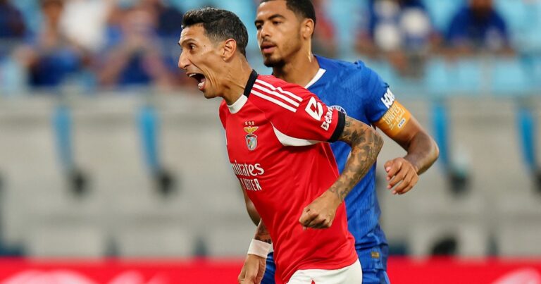 Video: Di María empató el Benfica-Chelsea con su gol de penal