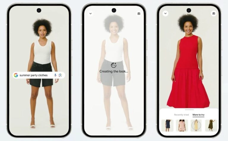 Probarse ropa en forma virtual: la herramienta que Google suma al buscador