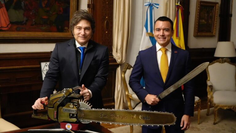 Javier Milei se reunió con el presidente de Ecuador, Daniel Noboa, en Casa Rosada