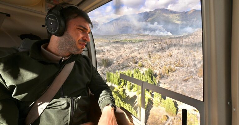 Incendios en Chubut: Nacho Torres le bajó el tono a la hipótesis mapuche y pidió avanzar con la figura de ecocidio